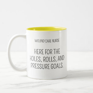 Café Em Dois Tons Caneca Vibes Enfermeira de Cuidados com Feridas, c