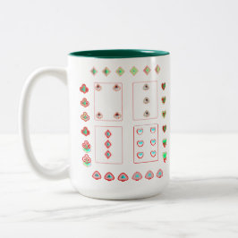Café Em Dois Tons Cartões de jogos incríveis, design de caneca de do