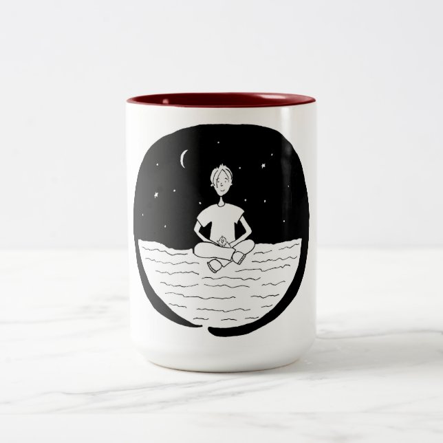 Café Em Dois Tons Chris e Shoo Shoo a caneca de Enso (Centro)