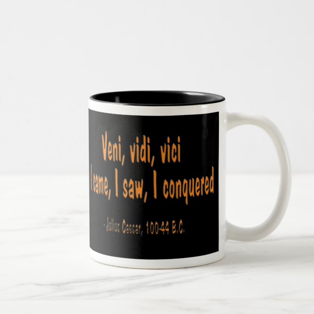 Café Em Dois Tons Citações de Caesar, caneca de Mike da equipe (Direita)