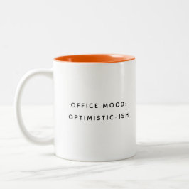 Café Em Dois Tons Citações engraçadas de colegas de trabalho Caneca 