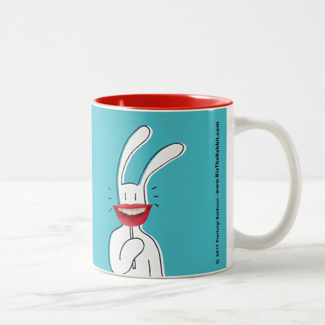 Café Em Dois Tons Coleção da caneca de BixTheRabbit (Direita)