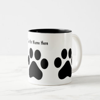 Café Em Dois Tons Coloque Seu Animal de Estimação na Caneca