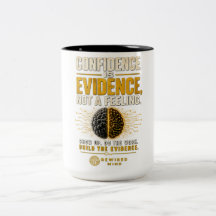 Confiança É Evidência | Caneca de Duas Cores Rewir