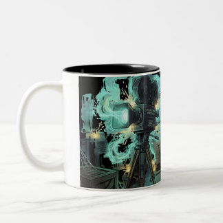Café Em Dois Tons Conjunto de Caneca de Câmera Fantasmagórica