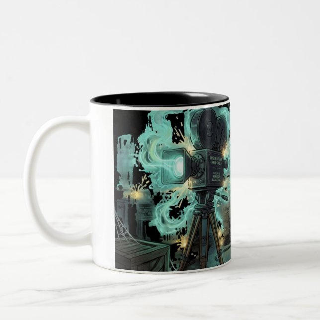 Café Em Dois Tons Conjunto de Caneca de Câmera Fantasmagórica (Esquerda)