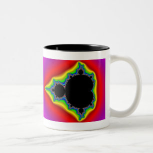 Café Em Dois Tons Conjunto Original De Mandelbrot 04 - Caneca Fracta