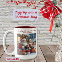 Cozy Up com uma caneca de Natal