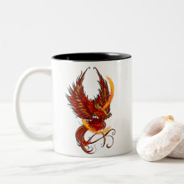 Café Em Dois Tons Crença na caneca mágica de Phoenix