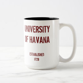 Café Em Dois Tons Cuba University* da caneca de Havana