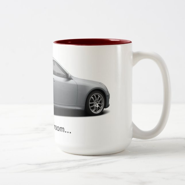 Café Em Dois Tons Cupé de Infiniti G35 15 onças. Caneca do Dois-Tom (Direita)