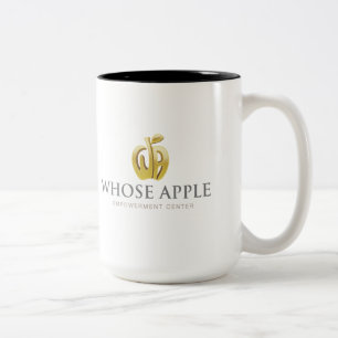 Café Em Dois Tons De quem Apple - grande caneca