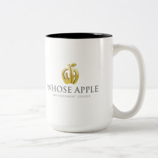 Café Em Dois Tons De quem Apple - grande caneca