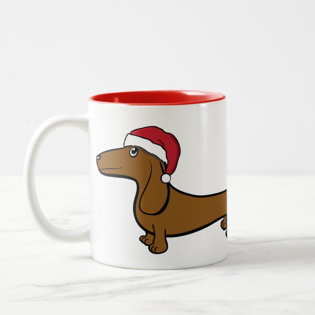 Café Em Dois Tons De um feriado do Wienerful de Oscar "tenha caneca (Esquerda)