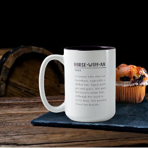 Café Em Dois Tons Definição de uma Caneca de Cavalo
