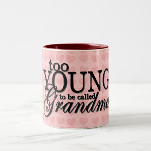 Café Em Dois Tons demasiado NOVO para ser chamado caneca de Avó