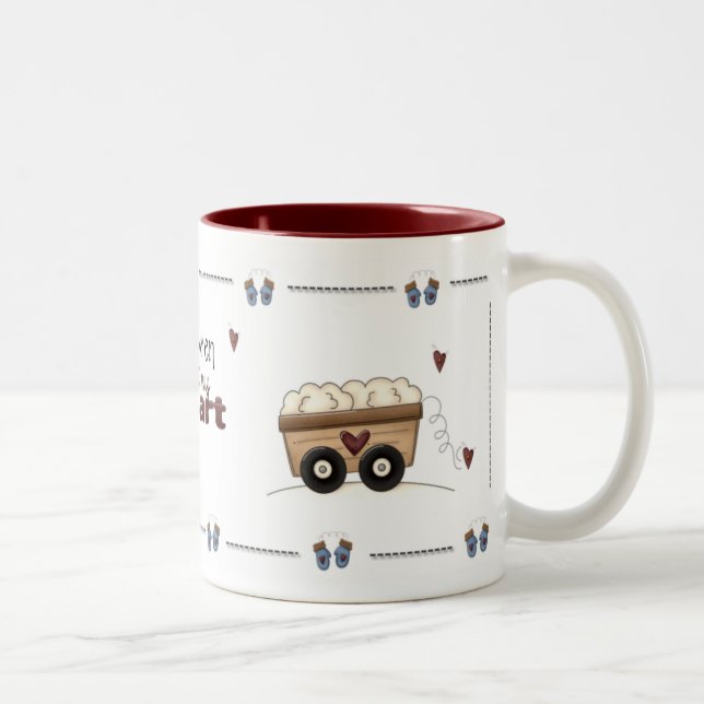 Café Em Dois Tons Derretimento do boneco de neve minha caneca do (Direita)