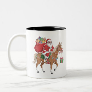 Café Em Dois Tons desenho de caneca personalizada de sant骑马