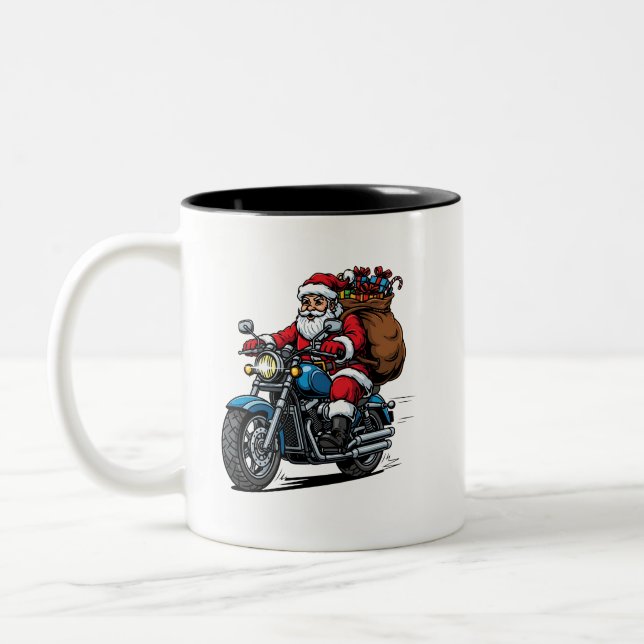 Café Em Dois Tons design de caneca personalizado (Esquerda)