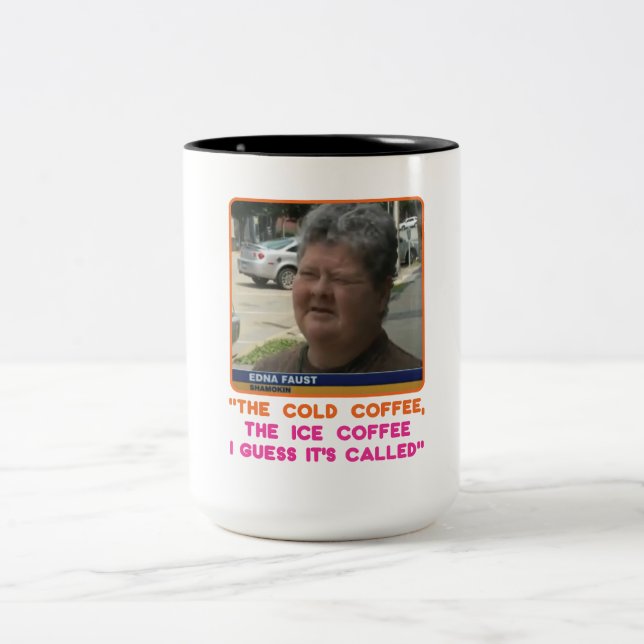 Café Em Dois Tons Design de Fausto original numa caneca BIG. (Centro)
