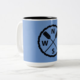 Café Em Dois Tons Design Paddle Explorer - Caneca de Duas Cores