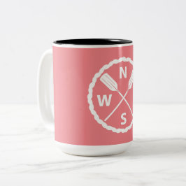 Café Em Dois Tons Design Paddle Explorer - Caneca de Duas Cores