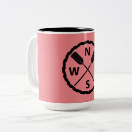 Café Em Dois Tons Design Paddle Explorer - Caneca de Duas Cores