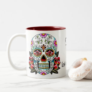 Café Em Dois Tons Día de los muertos Caneca