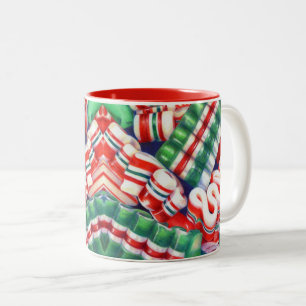 Café Em Dois Tons DOCINHO DE FITA Vermelho Caneca de Duas Cores