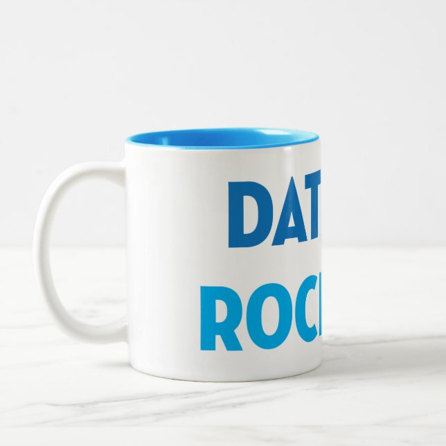 Café Em Dois Tons Dos dados caneca de Rockstar a saber (Esquerda)