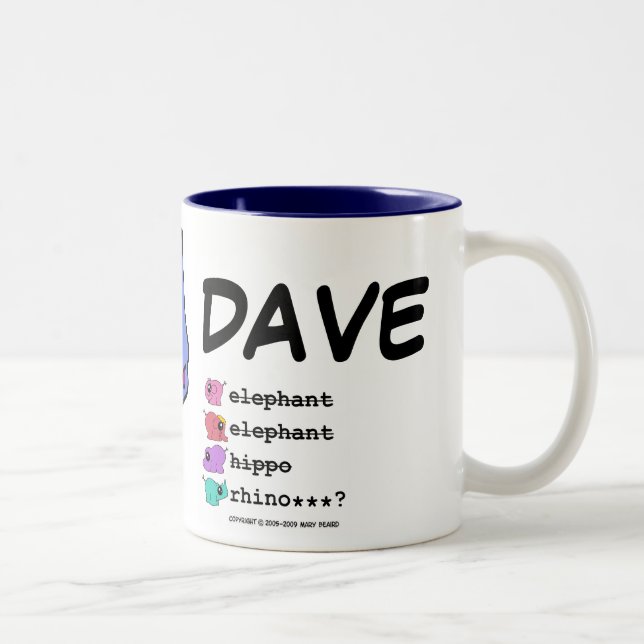 Café Em Dois Tons e.e.h.r…? Caneca destro de Dave (Direita)
