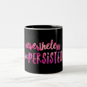 Café Em Dois Tons Ela caneca do Dois-Tom de Persised