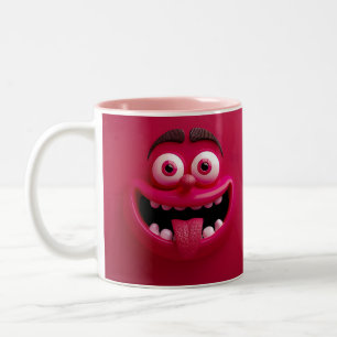 Café Em Dois Tons Embrulho de Caneca 3D, Bobo, Riso Embrulho de Can