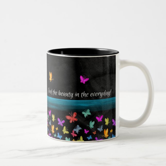 Café Em Dois Tons Encontre a caneca de beleza (Direita)