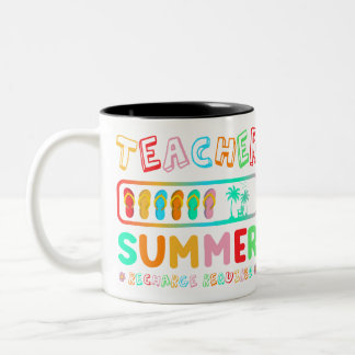 Café Em Dois Tons Ensino Recarregação de Verão Requerida Caneca de P