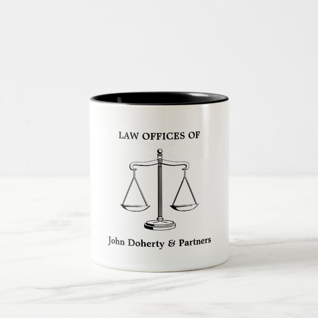 Café Em Dois Tons Escalas da caneca de justiça (Centro)
