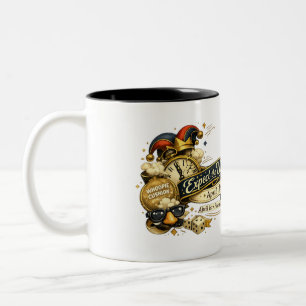 Café Em Dois Tons Espere o Inesperado – Caneca Clássica de Abril, 33
