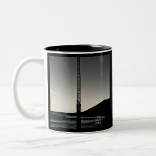 Café Em Dois Tons Estávamos aqui com o título de caneca preta de doi