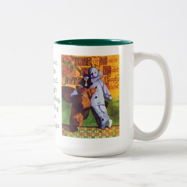 Café Em Dois Tons ESTRELA DE WONDER Tall Hunter Green - Caneca de do (Direita)