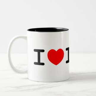 Café Em Dois Tons Eu amo a caneca de ICAC