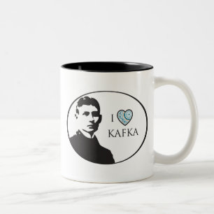 Café Em Dois Tons Eu amo a caneca de Kafka