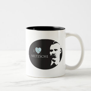 Café Em Dois Tons Eu amo a caneca de Nietzsche