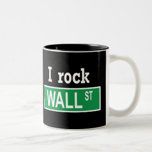Café Em Dois Tons "Eu balanço caneca de Wall Street"