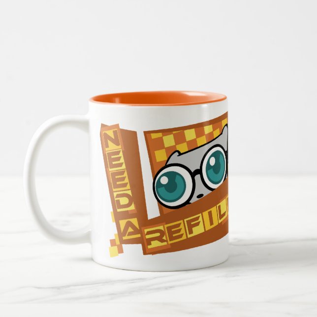 Café Em Dois Tons Eu preciso um reenchimento: Caneca de Pilz-E (Esquerda)