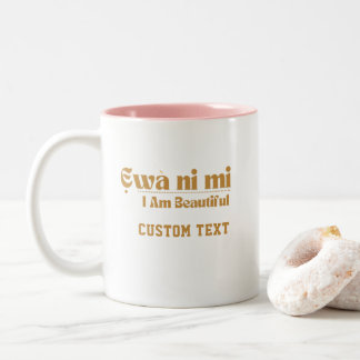 Café Em Dois Tons Eu Sou Caneca de Beleza — Presente para Ela