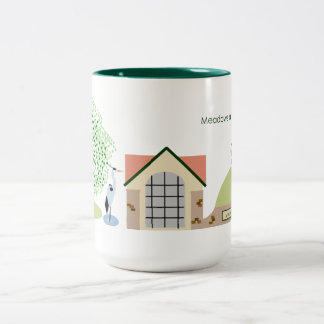 Café Em Dois Tons Fazenda de Morris você está aqui caneca