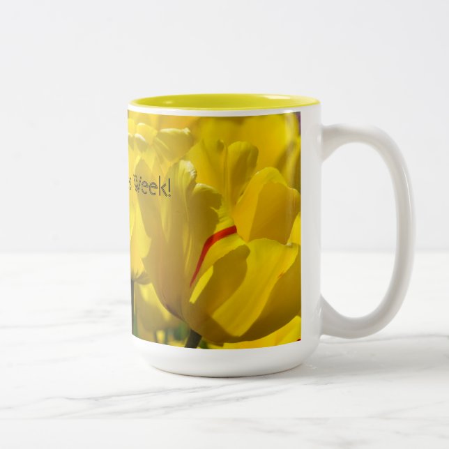 Café Em Dois Tons Feliz Semana das Enfermeiras! Presentes de Caneca  (Direita)