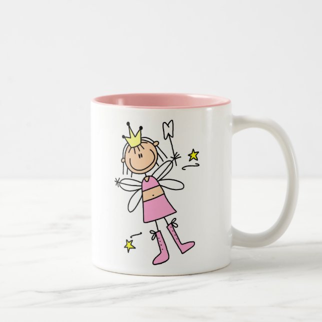 Café Em Dois Tons Figura caneca da vara da fada de dente (Direita)