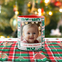 Café Em Dois Tons Foto de caneca de Natal