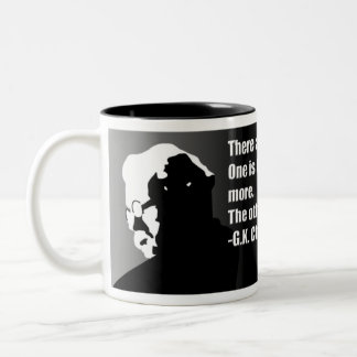 Café Em Dois Tons G.K. Caneca de Chesterton